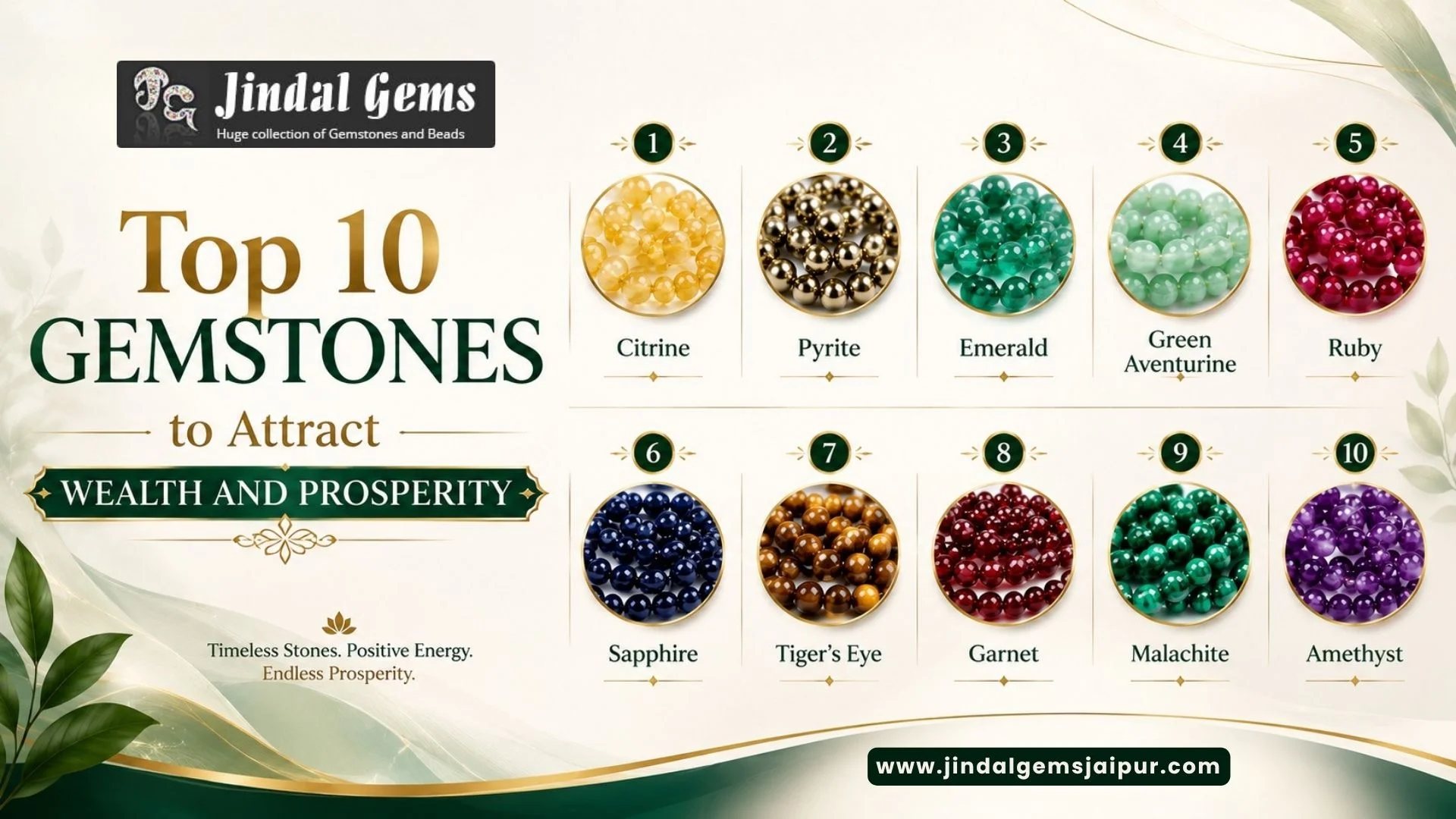 Top 10 Gemstones to Attract Wealth and Prosperity